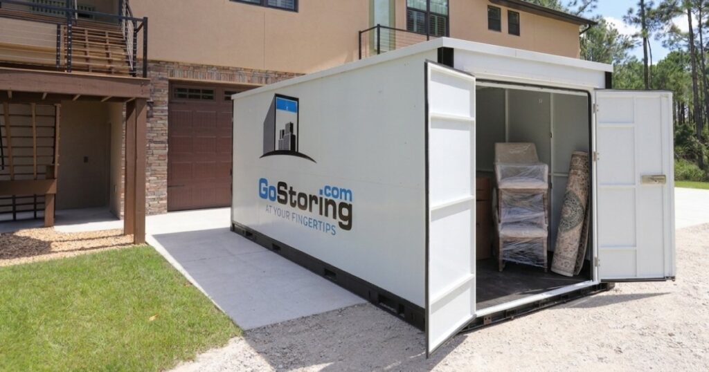 GoStoring Container with furniture 1 - GoStoring GoStoring Container with furniture 1